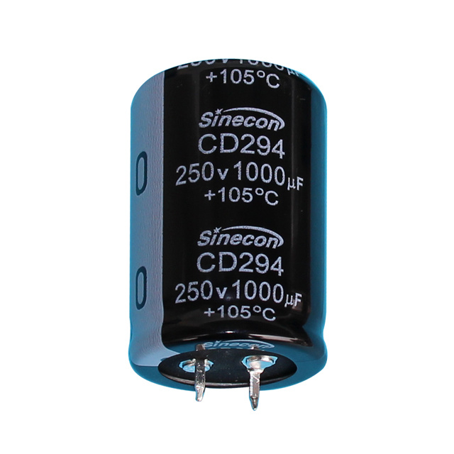 CD294 Condensateur électrolytique en aluminium en aluminium à petite taille et à l'épreuve des fuites CD294 Condensateur électrolytique en aluminium en aluminium à petite taille et à l'épreuve des fuites