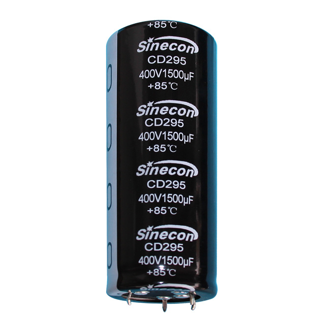 CD295 Condensateur électrolytique en aluminium Snap-in High Ripple High Ripple CD295 Condensateur électrolytique en aluminium Snap-in High Ripple High Ripple